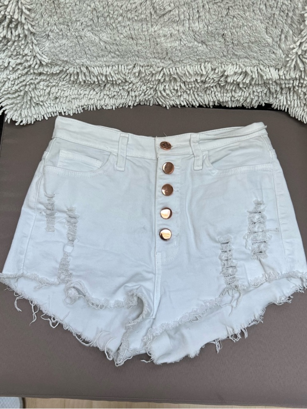 2/$30 💫 Fashion Nova white denim shorts